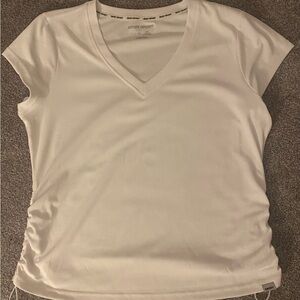DKNY Sport Women's White V-Neck Top